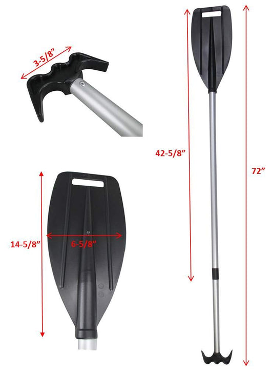 Telescopic 45'' - 72'' Oar Paddle M9272