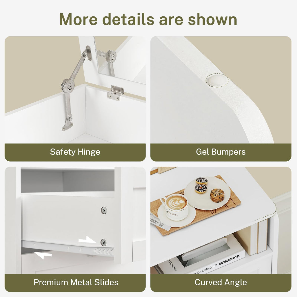 White 4 Drawer Dresser with Mirror A699341