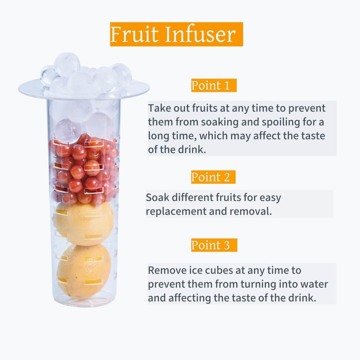 2 Gallon Drink Dispenser with Spigot and Fruit Infuser F29924