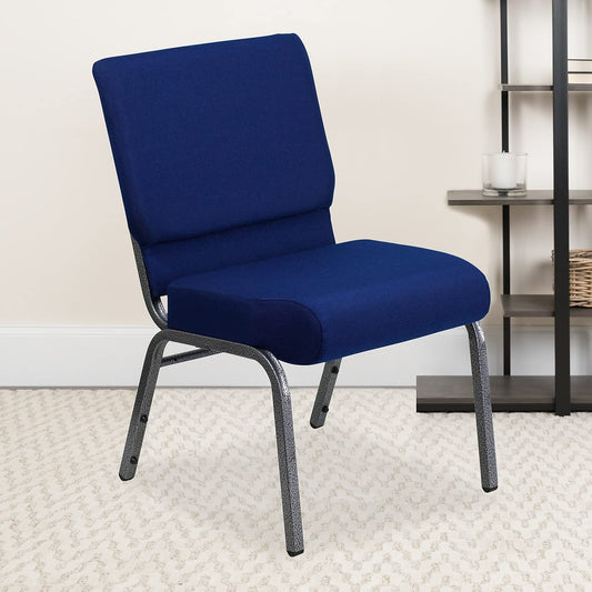 Navy Blue Fabric Stacking Chair 4 Pack A101
