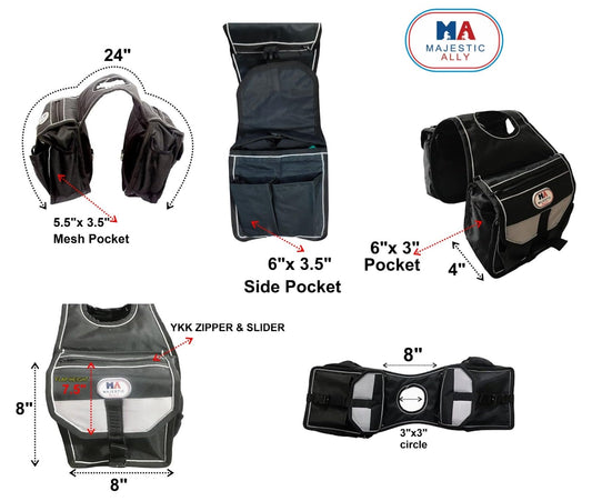 Nylon Insulated Horn Bag with Pockets V64320