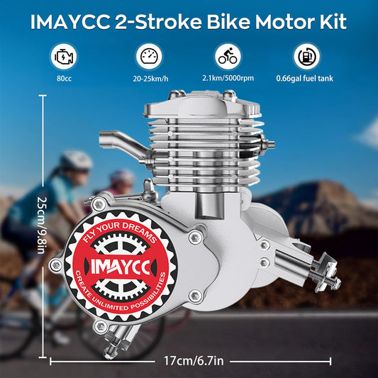 80cc 2 Stroke Gas Bicycle Engine Conversion Kit J2605