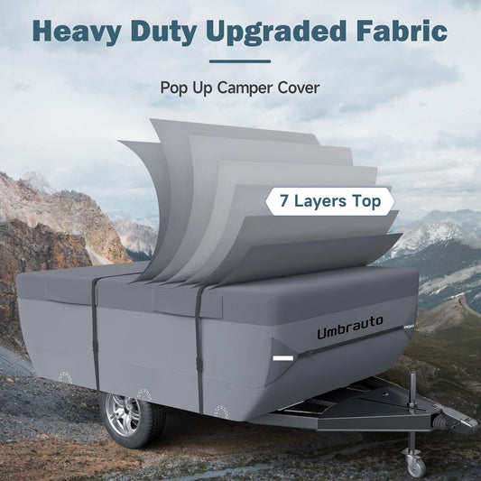 16'-18' 7 Layers Waterproof Polypropylene Pop Up Folding Camper Cover R5080