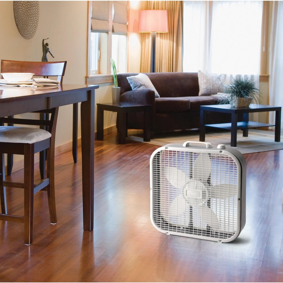 20" Classic Box Fan with 3 Speeds, White C947