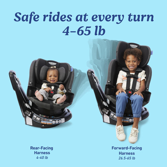 2-in-1 Rotating Convertible Car Seat B365085