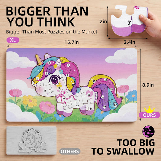 Wooden Puzzle for Toddlers Age 3-5 Y79460