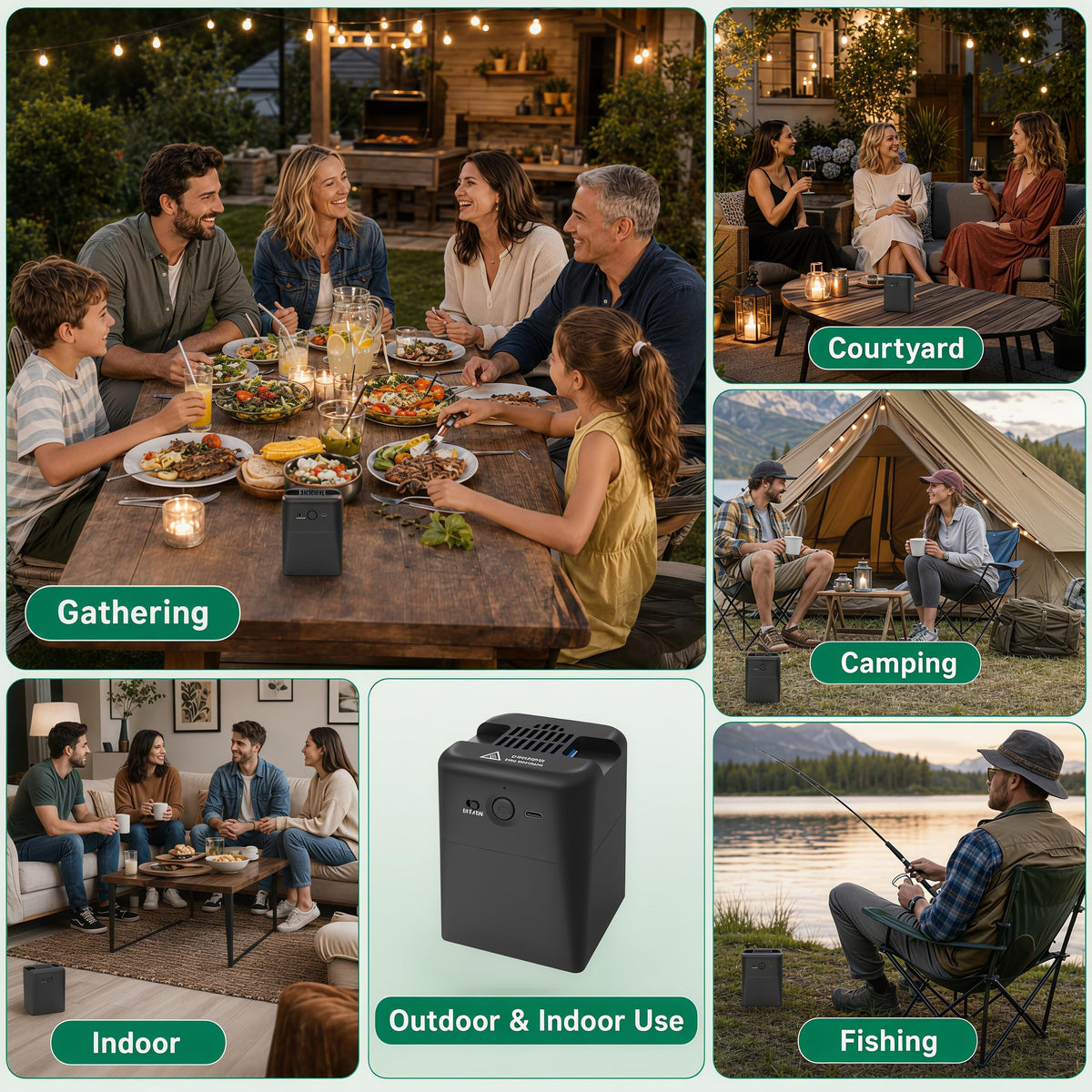2-in-1 Rechargeable Mosquito Repellent Outdoor C174