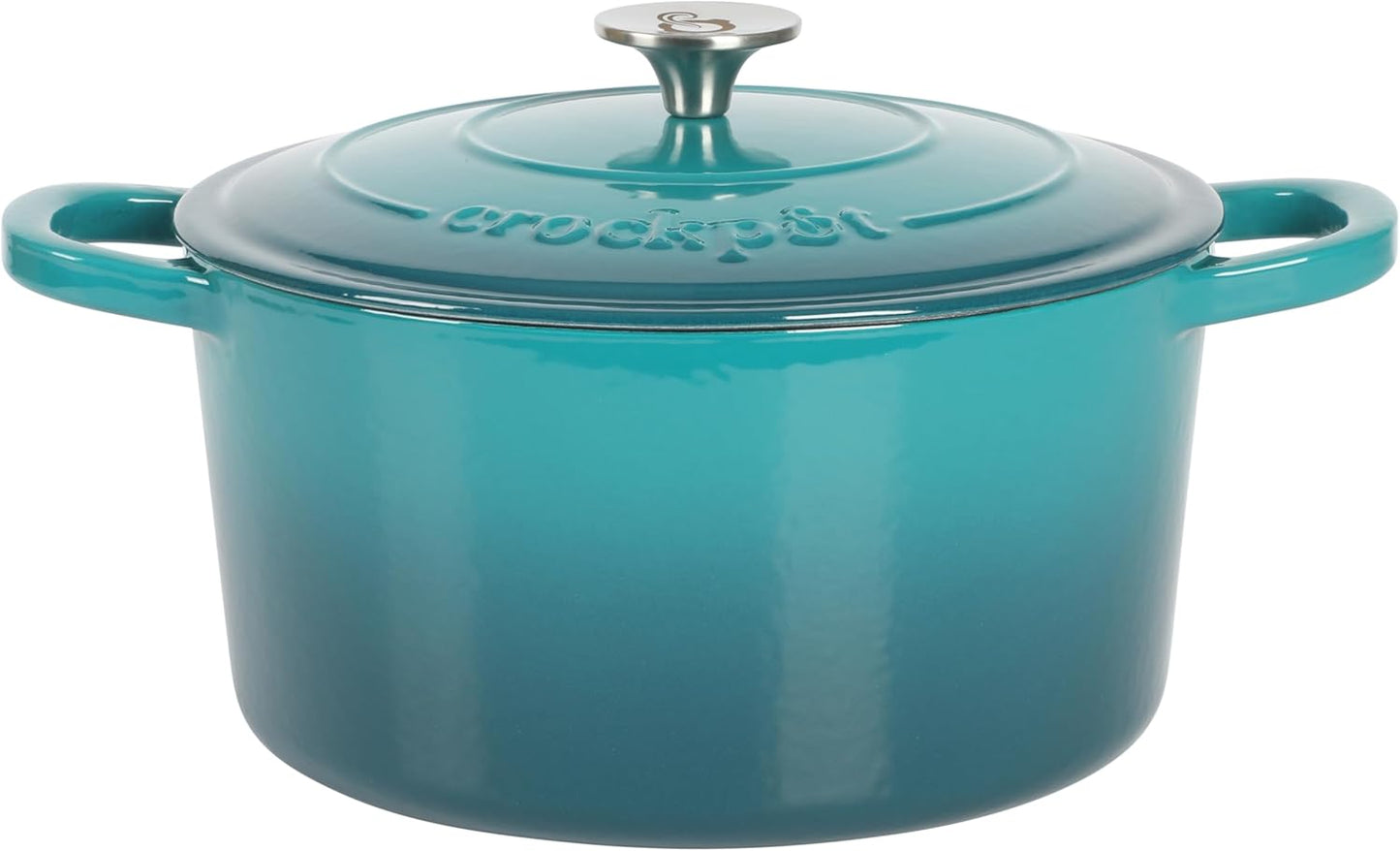 3 Quart Enameled Cast Iron Dutch Oven – Aqua - Curated Catalog G2 6Q