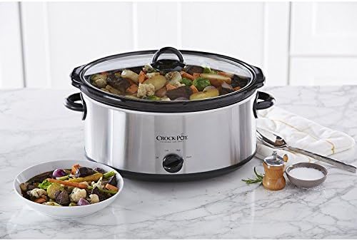7 Quart Oval Manual Slow Cooker – Stainless Steel - Curated Catalog U8 P4