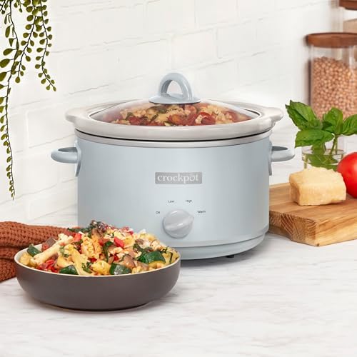 4.5 Quart Manual Slow Cooker – Macaroon Blue - Curated Catalog H8 RK