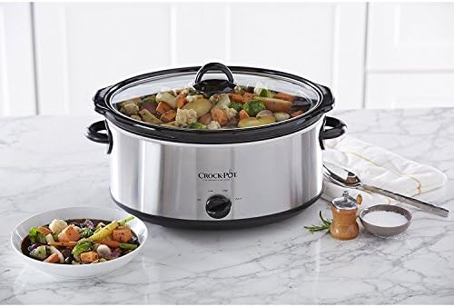 7 Quart Oval Manual Slow Cooker – Stainless Steel - Curated Catalog U8 P4