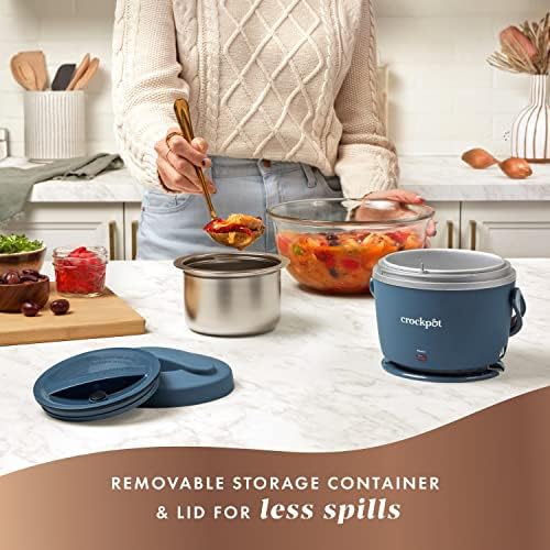 Electric Lunch Box Food Warmer 20oz – Faded Blue - Curated Catalog K5 NV