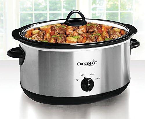 7 Quart Oval Manual Slow Cooker – Stainless Steel - Curated Catalog U8 P4