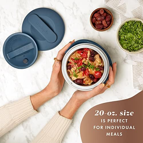 Electric Lunch Box Food Warmer 20oz – Faded Blue - Curated Catalog K5 NV