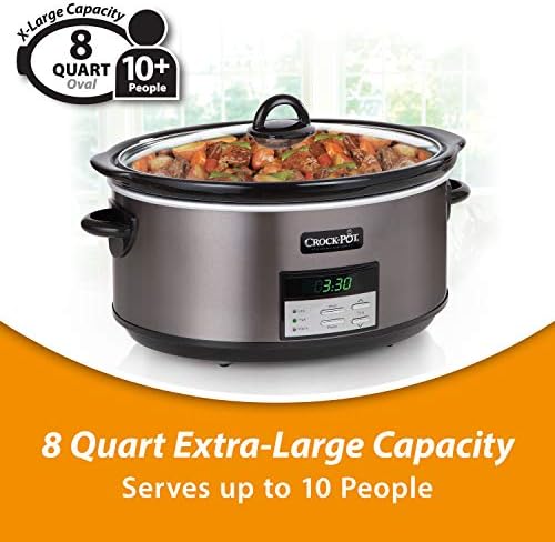 8 Quart Programmable Slow Cooker with Auto Warm - Curated Catalog N4 6T