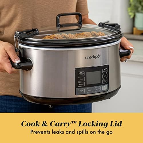 7 Quart Portable Programmable Slow Cooker with Timer - Curated Catalog O4 B1