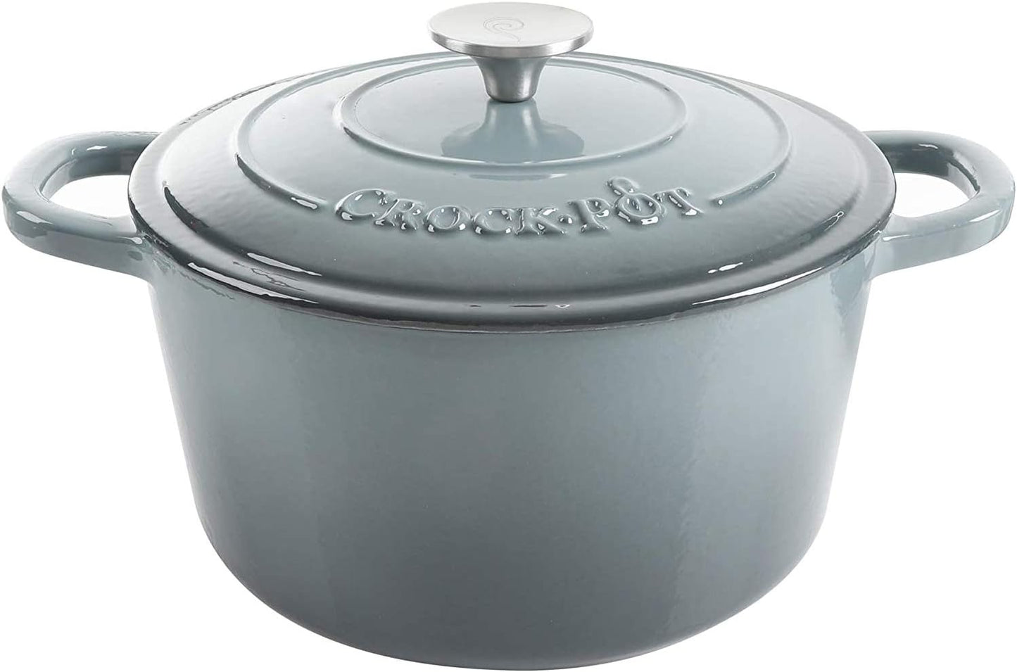 3 Quart Enameled Cast Iron Dutch Oven – Aqua - Curated Catalog G2 6Q