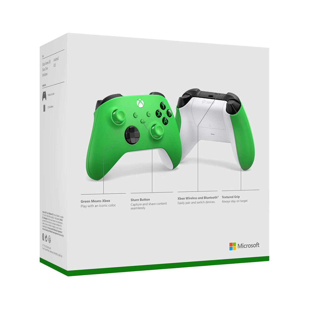 Xbox Wireless Controller Velocity Green W839