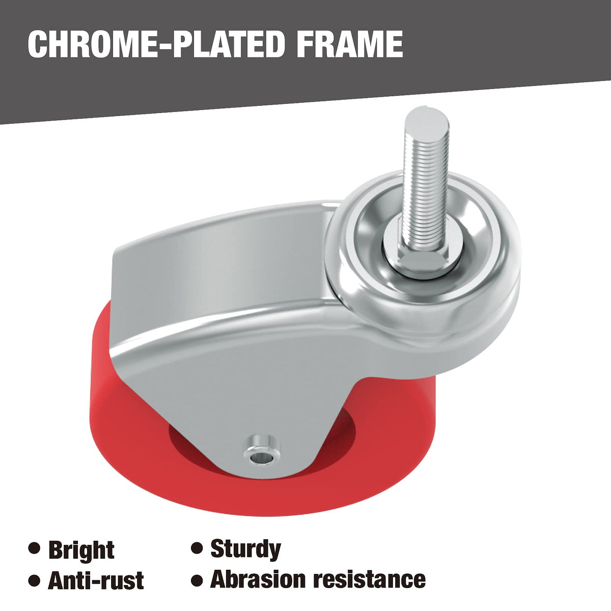 2.5 Inch Stem Caster Wheels Set of 6 A1906