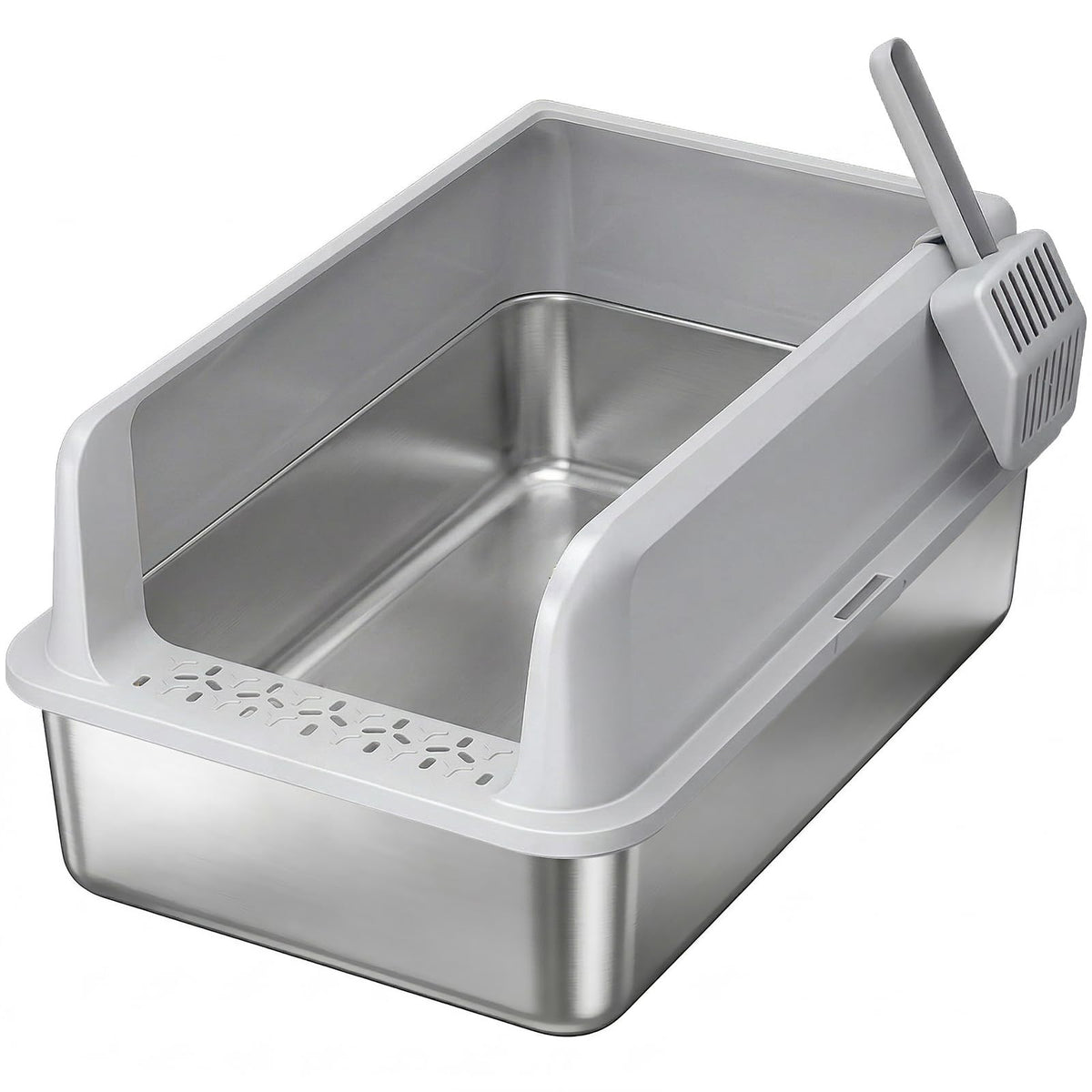 XL Stainless Steel Cat Litter Box W125