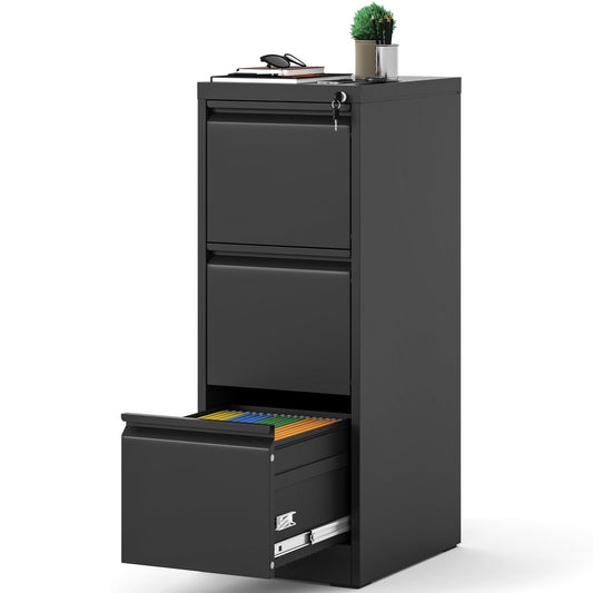 3 Drawer Metal File Cabinet with Lock Z704
