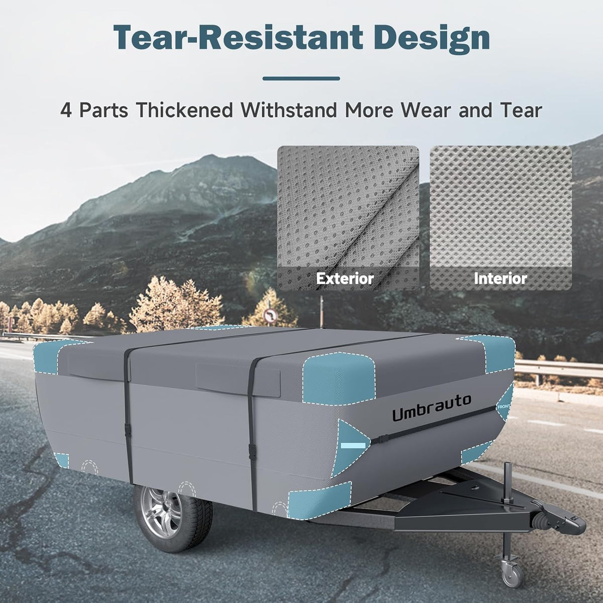 16'-18' 7 Layers Waterproof Polypropylene Pop Up Folding Camper Cover R5080