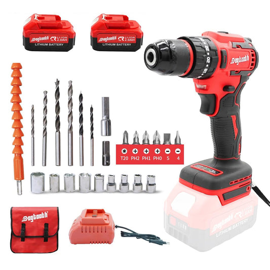 21V Cordless Drill Driver Electric Screwdriver Set with 2 Batteries and Charger Z7920
