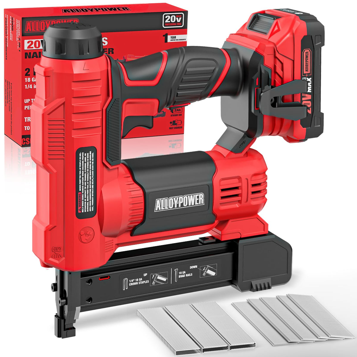 18 Gauge Cordless Brad Nailer and Electric Stapler W11096