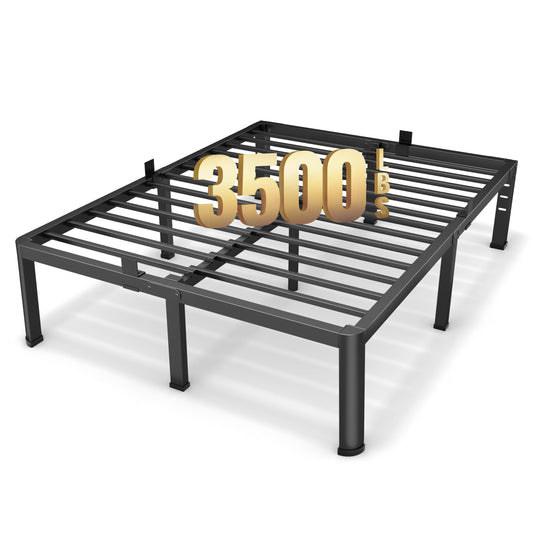 18 Inch Queen Size Metal Platform Bed Frame X77040