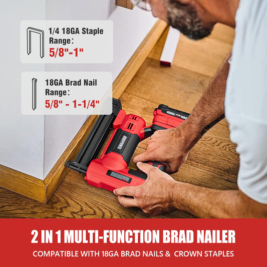 18 Gauge Cordless Brad Nailer and Electric Stapler W11096