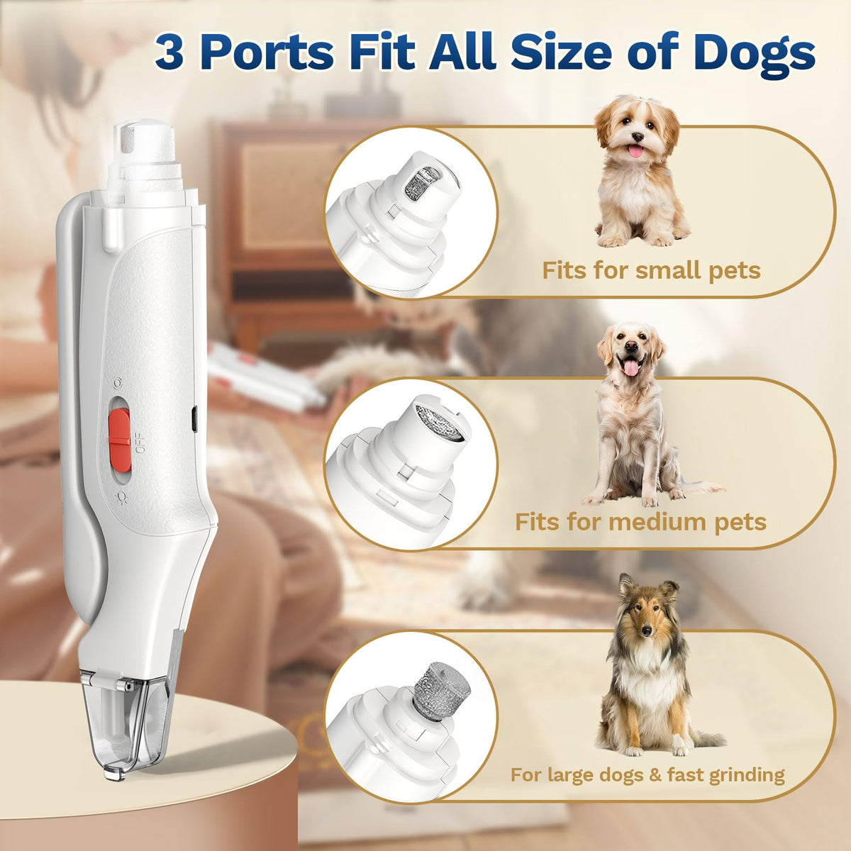 2-in-1 Dog & Cat Nail Clippers and Grinder G956