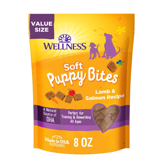 Soft Grain Free Lamb and Salmon Recipe Dog Training Treats 8 oz Bag W442478