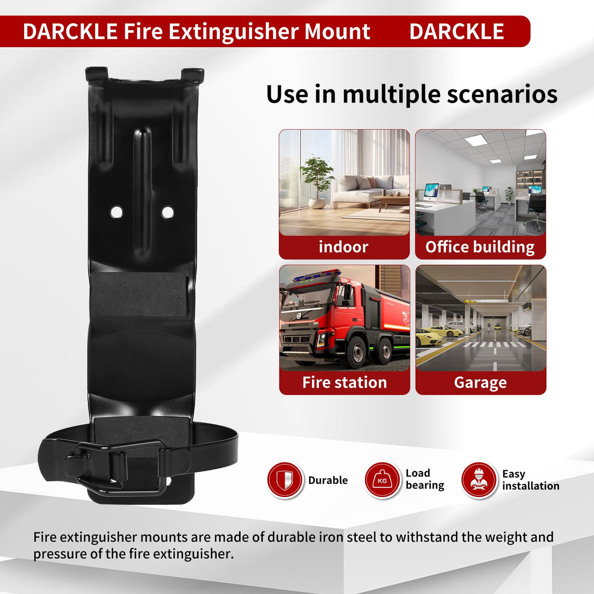 2.5LB Fire Extinguisher Wall Mount Metal Bracket C811