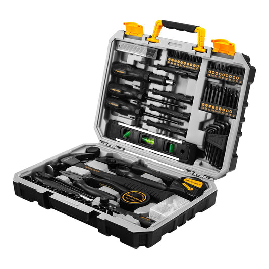 150 Piece General Household Hand Tool Kit with Plastic Toolbox Storage Case K307