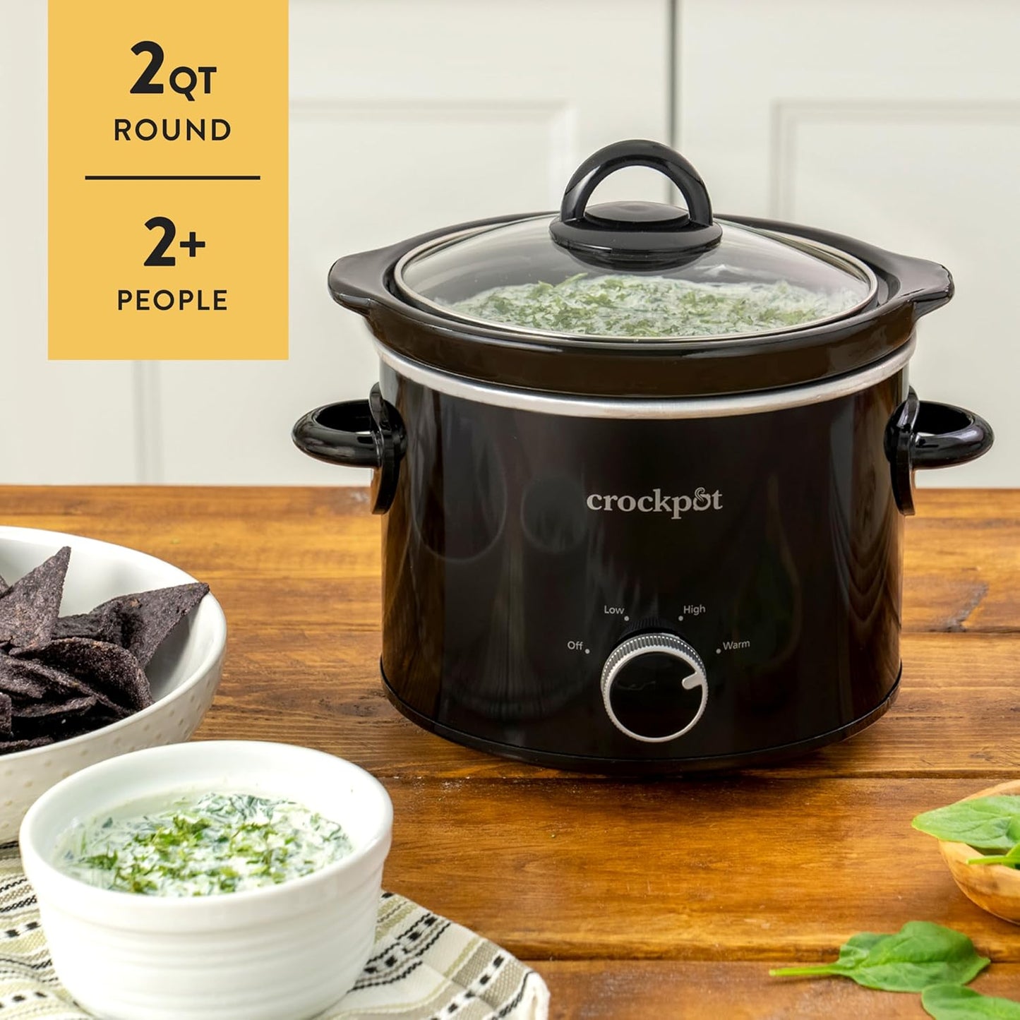 2 Quart Mini Slow Cooker – Classic Compact Cooker - Curated Catalog B0 3C