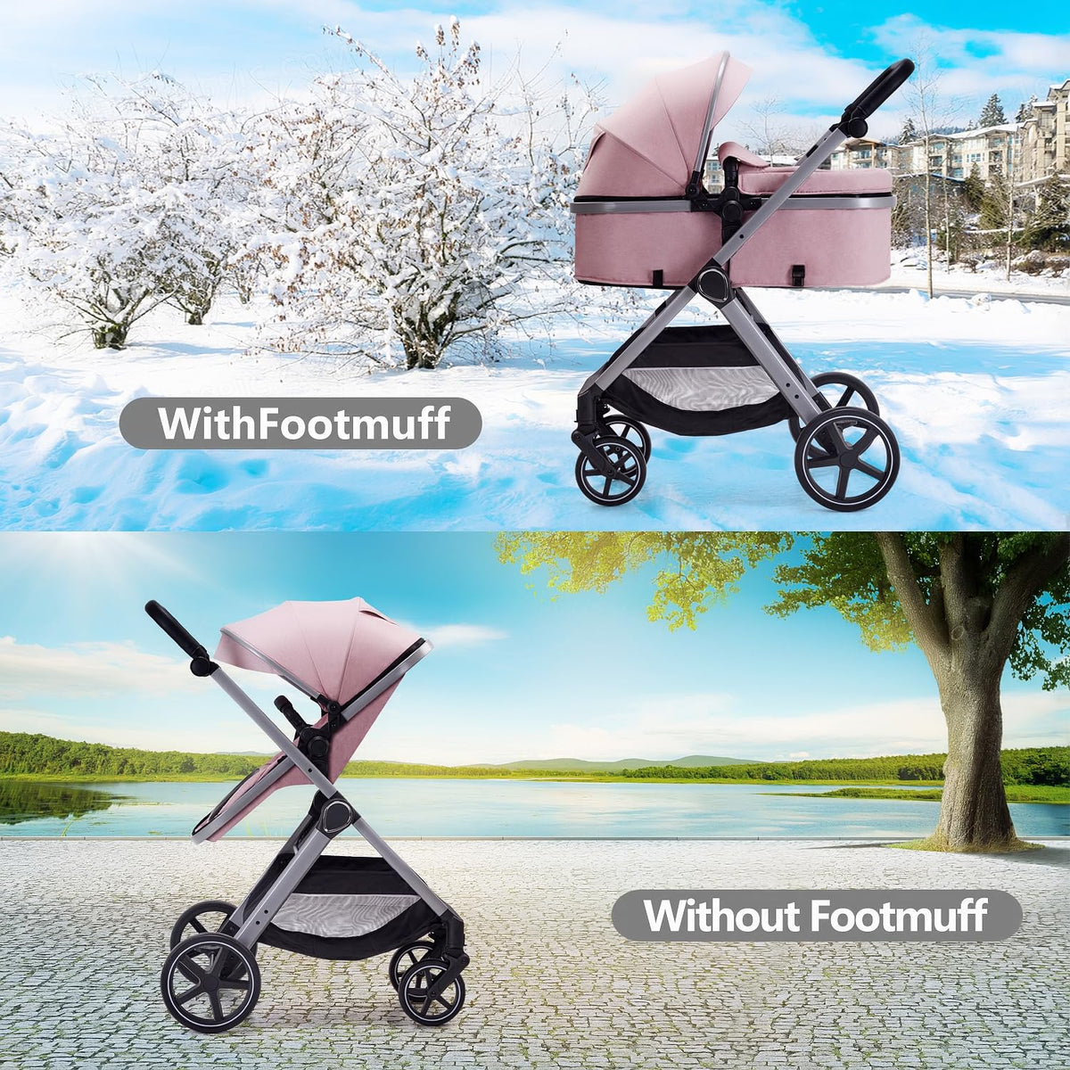 2 in 1 Convertible Baby Stroller S146872