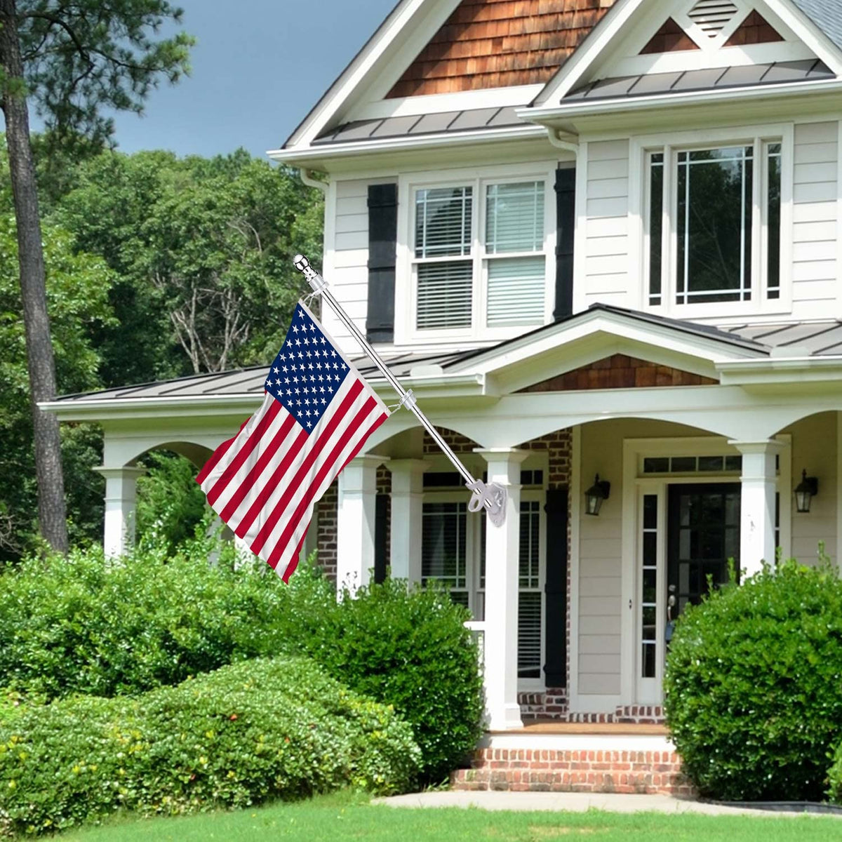 2 Pack 6 ft 1 inch Flag Poles Z3814
