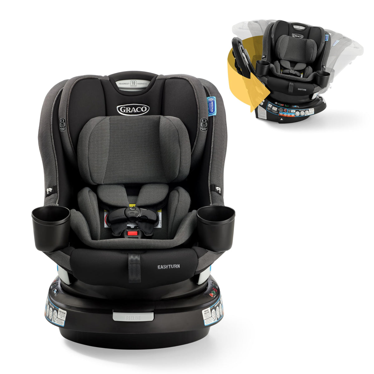 2-in-1 Rotating Convertible Car Seat B365085