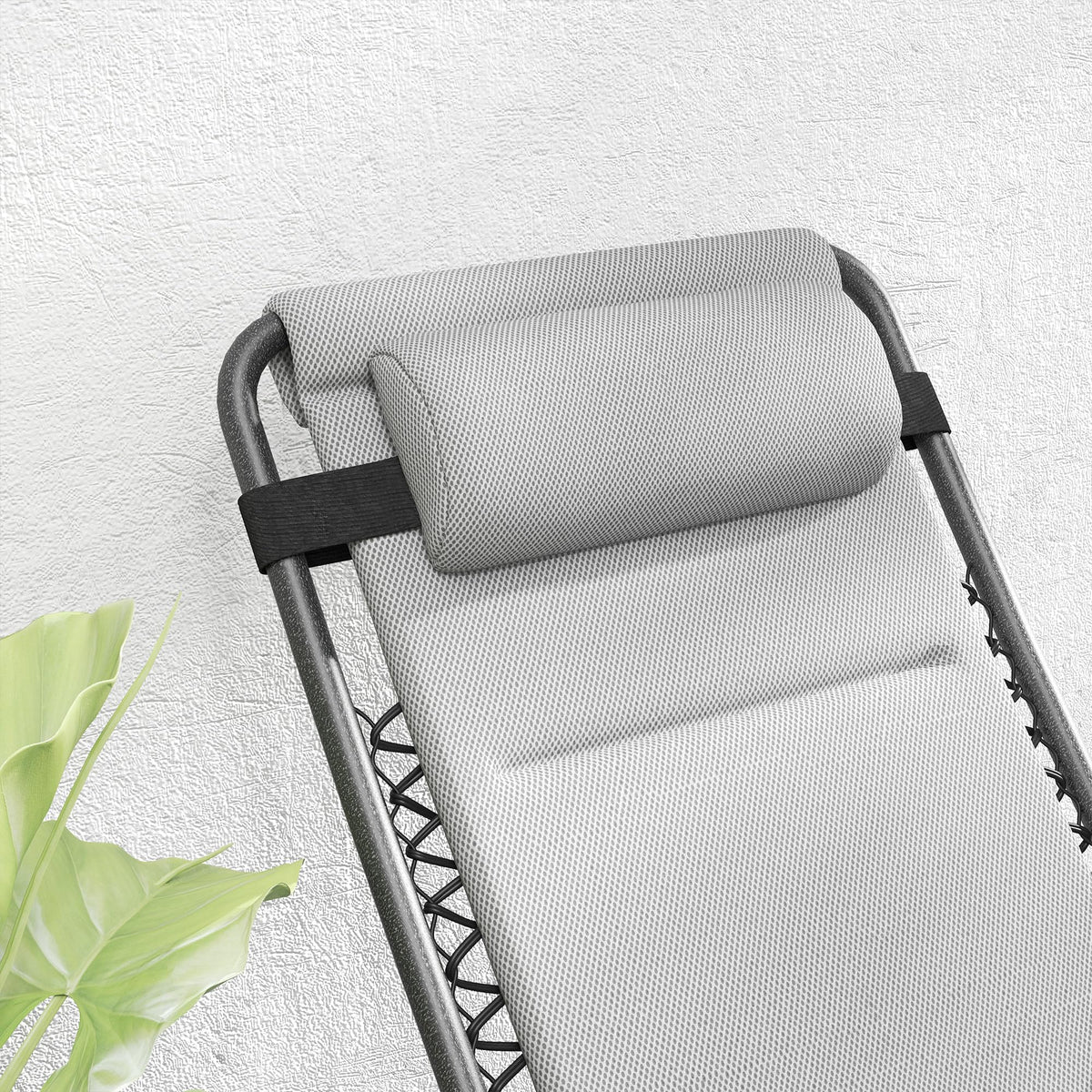 Zero Gravity Chairs Set of 2 Light Gray M377