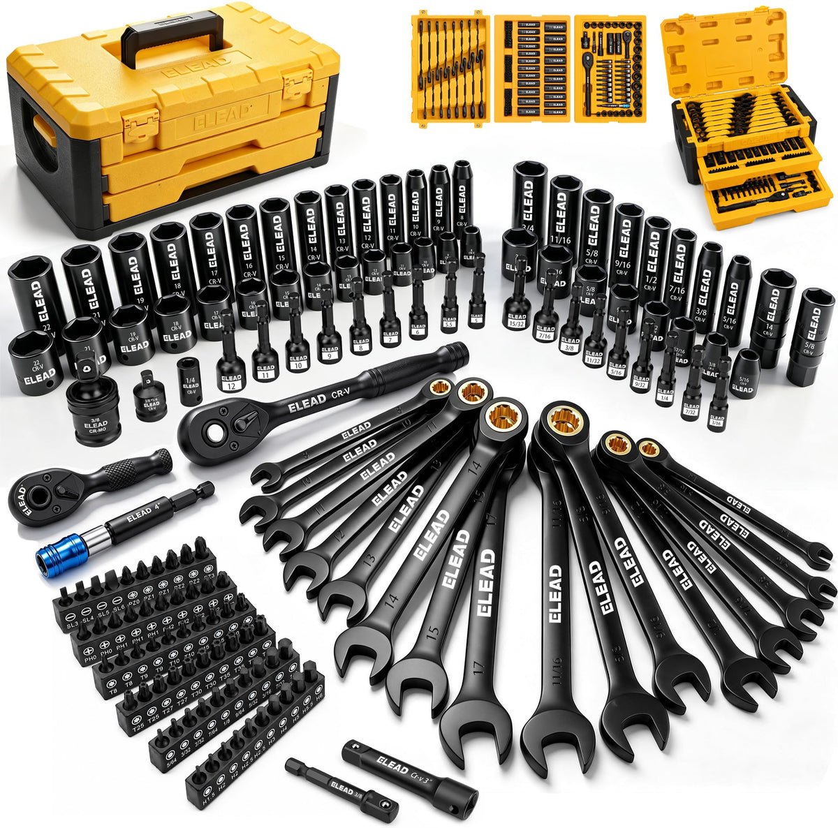 148-Piece SAE/Metric Mechanics Tool Set M4621